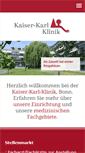 Mobile Screenshot of kaiser-karl-klinik.de